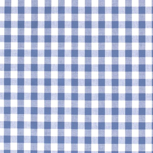 Baumwolle Karo XL Standard Rauchblau