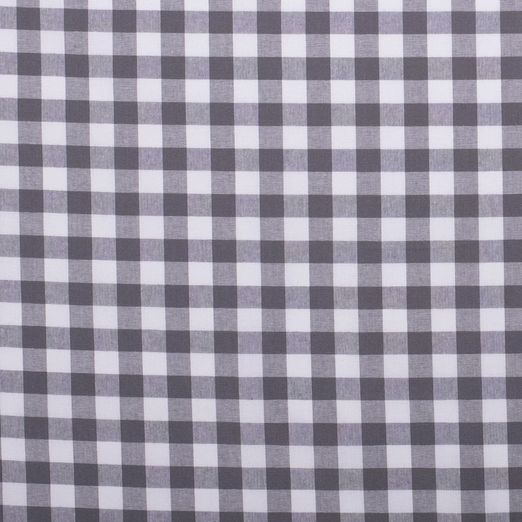 Baumwolle Karo XL Standard Dunkelgrau Baumwolle Karo XL Standard Dunkelgrau