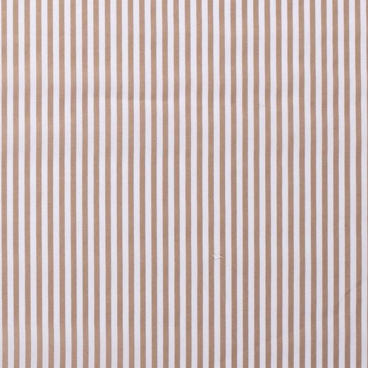 Baumwolle Streifen Standard Hellbraun