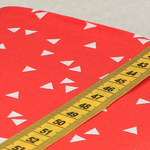 Baumwolle Geometrie Dreiecke Orange