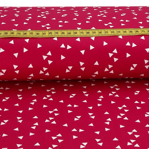Baumwolle Geometrie Dreiecke Himbeer