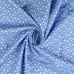 Coton Little & Small Stars Bleu Fumé