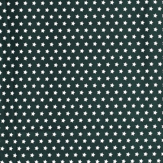 Baumwolle Sterne MINI Standard Dunkelgrün