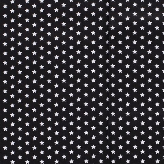 Baumwolle Sterne MINI Standard Schwarz
