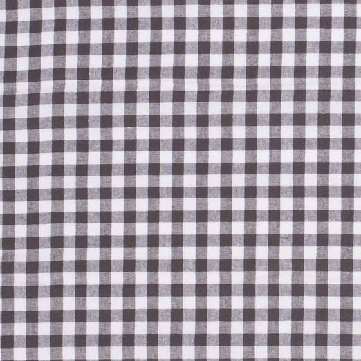 Baumwolle Karo Maxi Standard Dunkelgrau