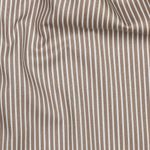 Coton Rayures Marron Clair