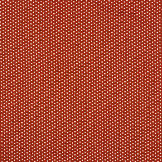 Baumwolle Mini Stars Blutorange Baumwolle Mini Stars Blutorange