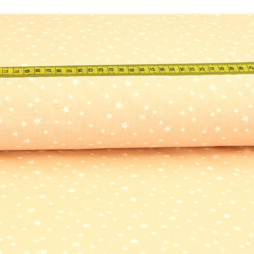 Baumwolle Sterne & Sternchen auf Apricot Baumwolle Sterne & Sternchen auf Apricot