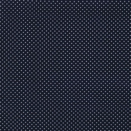 Baumwolle Mini Punkte Standard Dunkelblau