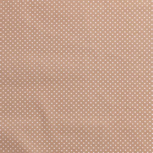 Baumwolle Mini Punkte Standard Hellbraun Baumwolle Mini Punkte Standard Hellbraun