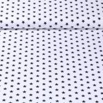 Baumwolle Popeline Stina - Sterne Weiß Schwarz