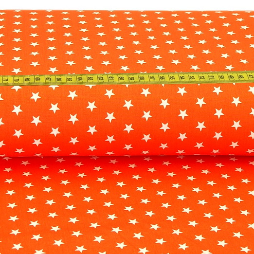 Baumwolle Standard Serie Sterne Mini Orange Baumwolle Standard Serie Sterne Mini Orange