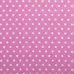 Coton étoiles standard rose