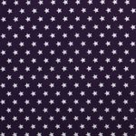 Coton étoiles standard violet foncé
