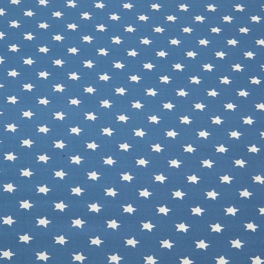 Baumwolle Sterne Standard Rauchblau