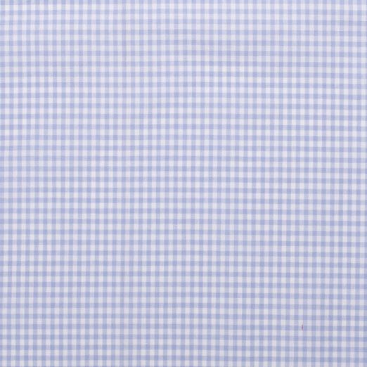 Baumwolle Karo Midi Standard Hellblau