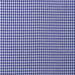 Baumwolle Karo Midi Standard Royalblau