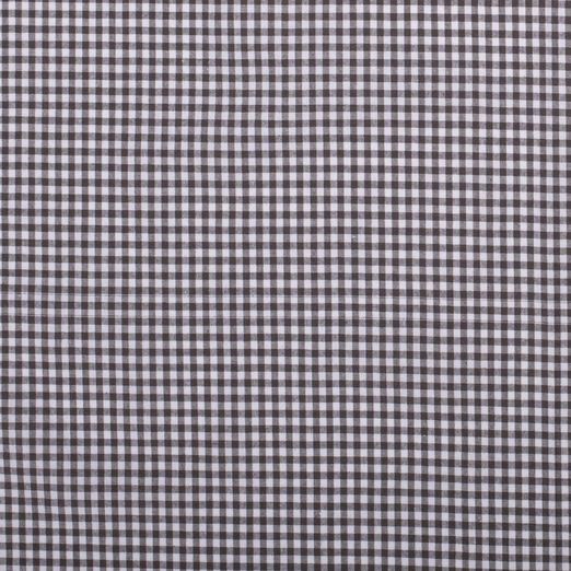 Baumwolle Karo Midi Standard Dunkelgrau