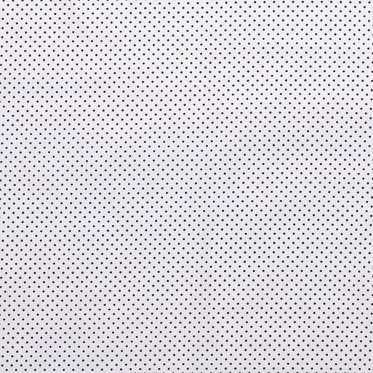 Baumwolle Mini Punkte Standard Schwarz auf Weiß