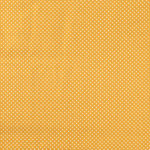 Baumwolle Mini Punkte Standard Ockergelb Baumwolle Mini Punkte Standard Ockergelb