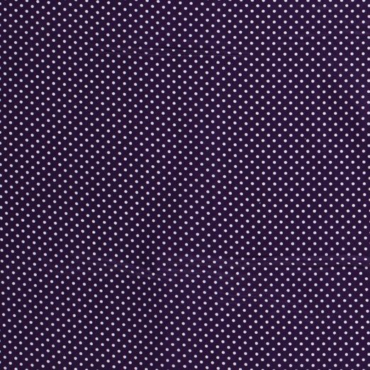 Baumwolle Mini Punkte Standard Dunkellila Baumwolle Mini Punkte Standard Dunkellila