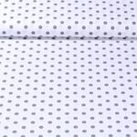 Popeline de coton Benno - Pois XL Blanc Gris-0