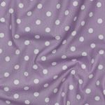 Popeline katoen - XL Stippen Lila Wit