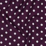 Katoen Popeline - XL Stippen Paars Wit