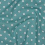 Katoen Popeline - XL Stippen Oud Groen Wit