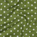 Katoen Popeline - XL Stippen Groen Wit Katoen Popeline - XL Stippen Groen Wit