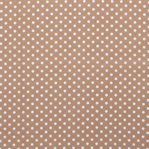 Baumwolle Punkte Standard Hellbraun
