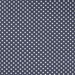 Coton pois standard anthracite gris