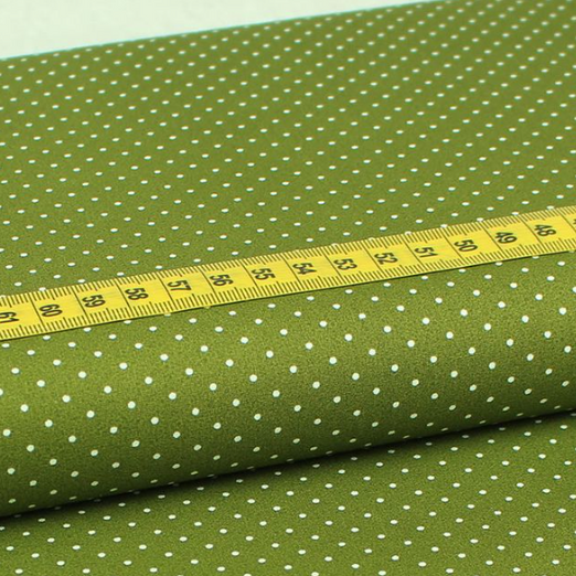 Baumwolle Punkte Mini Khaki/Weiß Baumwolle Punkte Mini Khaki/Weiß