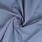 Coton Mini Pois Bleu Marine