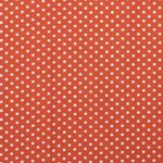 Coton à pois standard orange