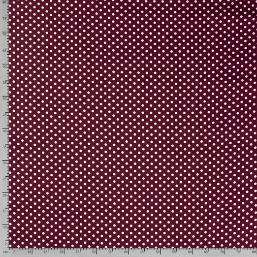 Baumwolle Punkte Standard Bordeaux Baumwolle Punkte Standard Bordeaux