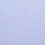 Coton pois standard bleu clair
