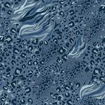 Baumwolle Retro Fire Rauchblau