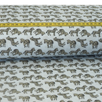 Baumwolle Zebras Hellblau