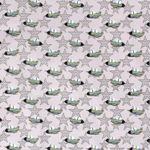 Coton Étoiles & Jets sur Gris