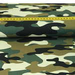 Baumwolle Campo Camouflage Grün