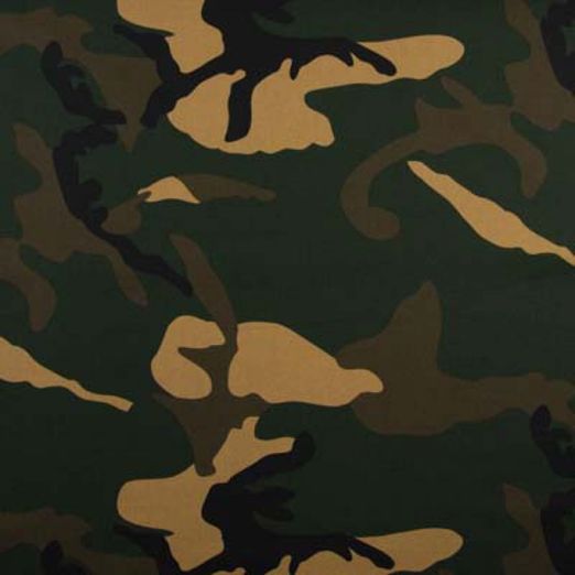 Baumwolle Big Camouflage Grün