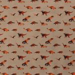 Baumwolle Dino mit Tarnmuster auf Taupe