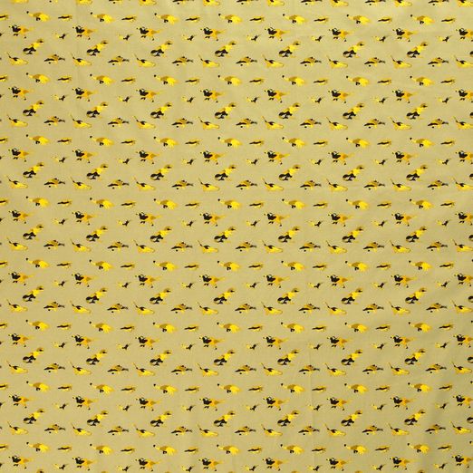 Baumwolle Dino mit Tarnmuster auf Hellem Khaki