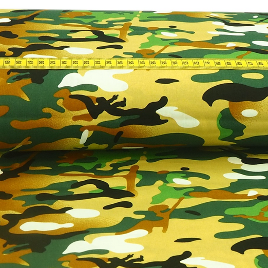 Baumwolle Aquarell Camouflage Grün