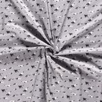 Baumwolle Dino mit Tarnmuster auf Grau