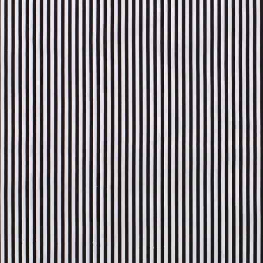 Baumwolle Streifen Standard Schwarz