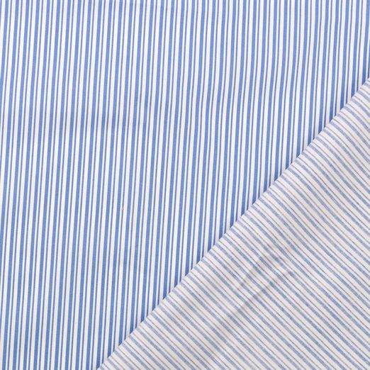 Baumwolle Darling Double Stripes Rauchblau