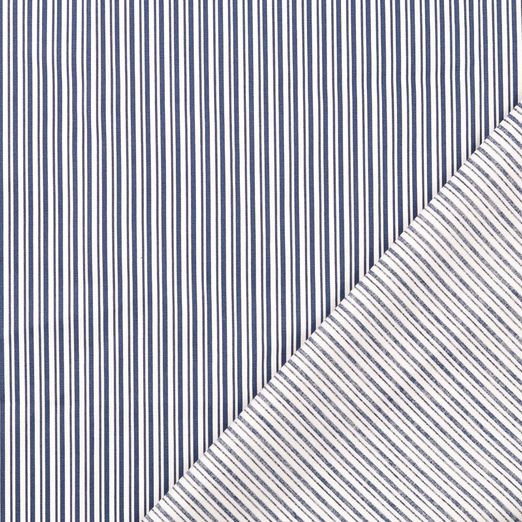 Baumwolle Darling Double Stripes Dunkelblau