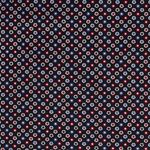 Baumwolle Sterne im Kreis auf Schwarz